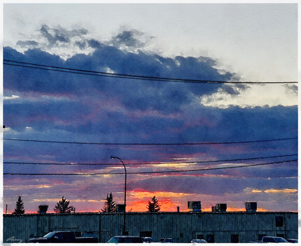 Sunset, Saskatchewan by Anne M Bray