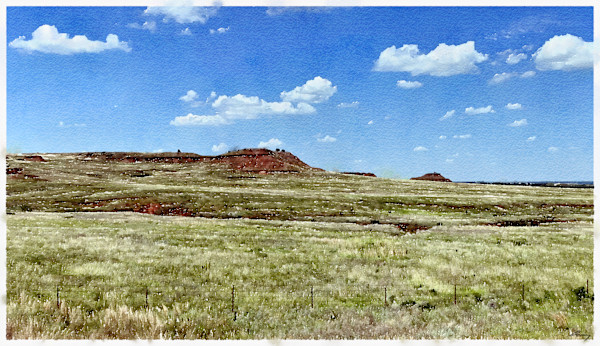 Buttes, Kansas by Anne M Bray