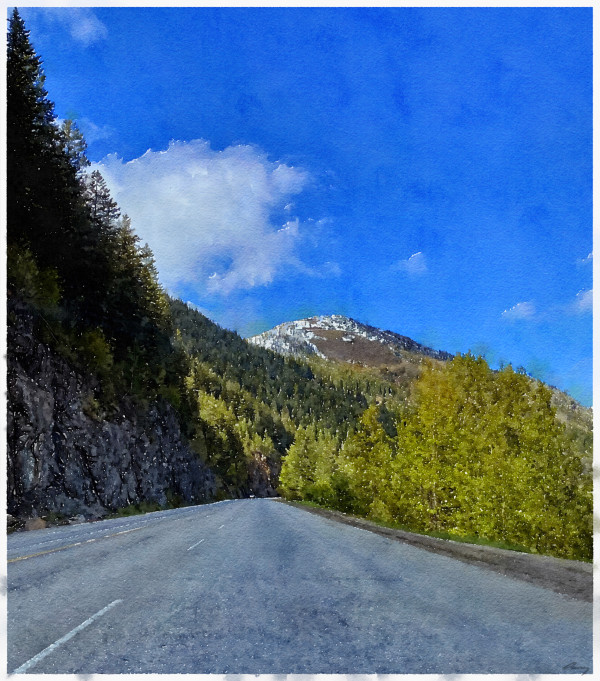 Road to Salmo, British Columbia by Anne M Bray