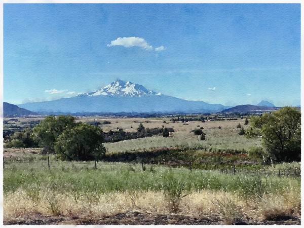 Mount Shasta, North Face by Anne M Bray