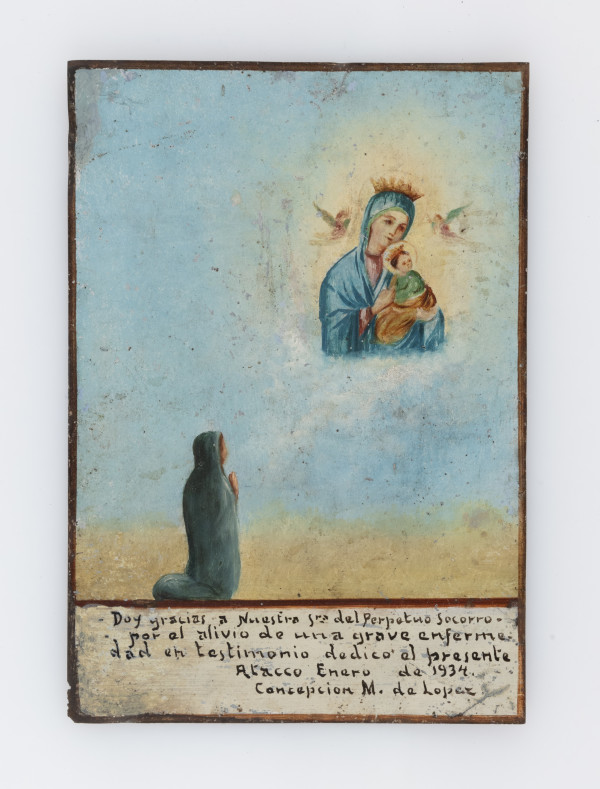 Ex-Voto: Nuestra Señora del Perpetuo Socorro, Our Lady of Perpetual Help, 1934 by Unknown