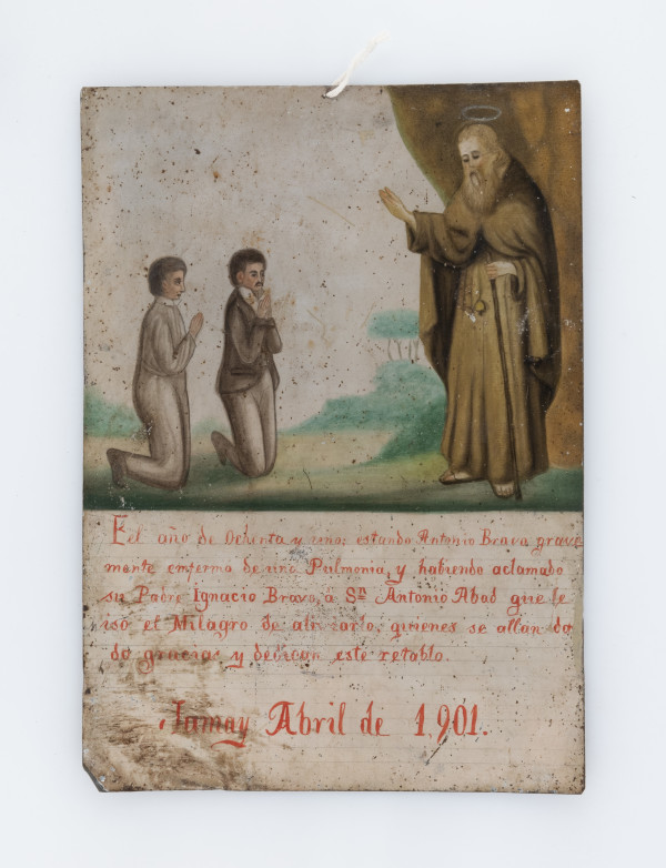 Ex-Voto: San Antonio Abad, Saint Anthony Abbot, 1901 by Unknown