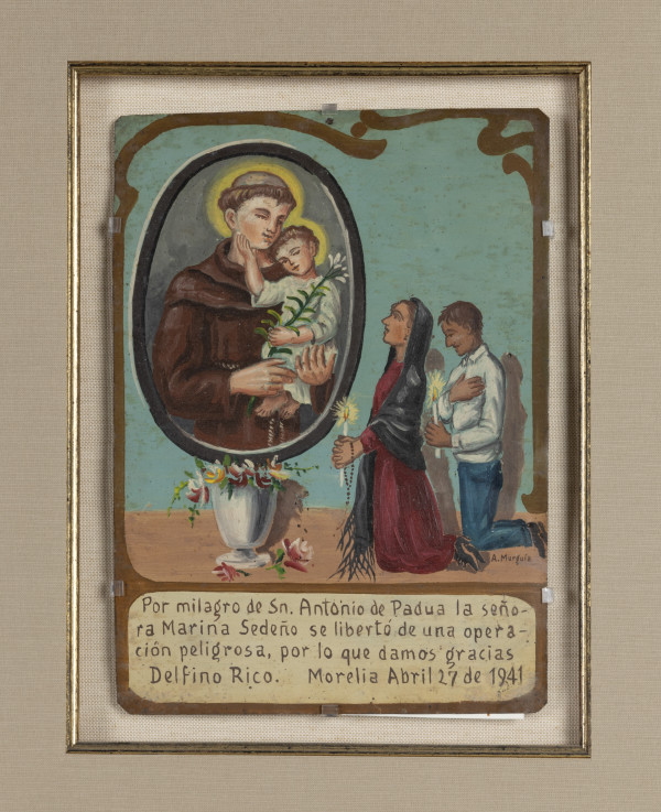 Ex-voto: San Antonia de Padua, Saint Anthony of Padua by A. Murguía
