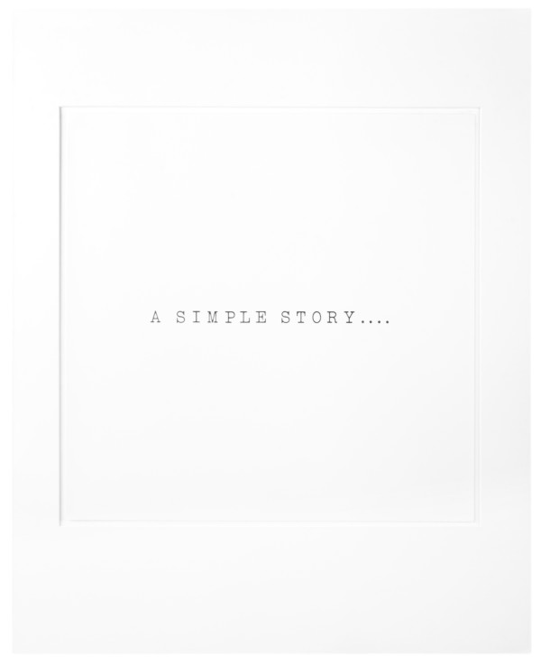 A Simple Story. . . (Title Page from the Juarez Series) by Terry Allen