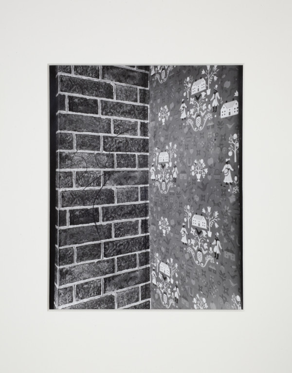 Wall Site (Brick Wall and Wallpaper) by Leland Rice