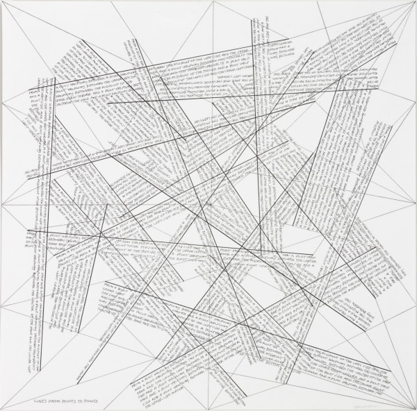 The Location of Lines by Sol LeWitt