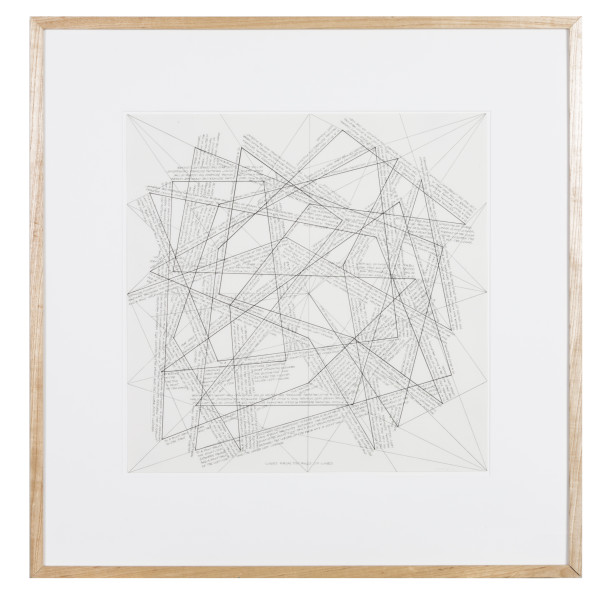 The Location of Lines: Lines from Ends of Lines by Sol LeWitt