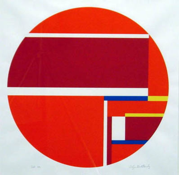 Untitled (Red Circle) by Ilya Bolotowsky