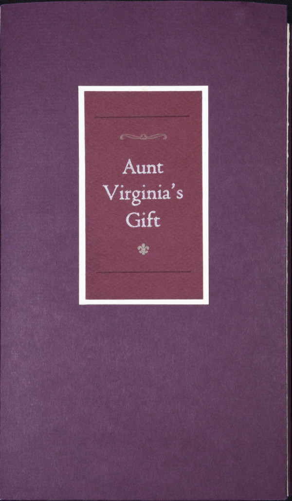 Aunt Virginia's Gift by Ann Garner Stephanie Newman - James