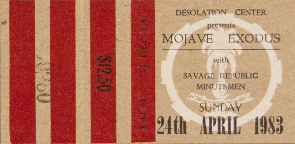 Mojave Exodus Ticket by Bruce Licher