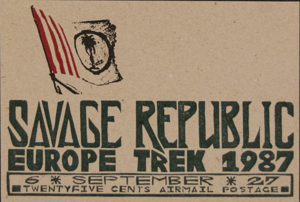 Savage Republic Europe Trek Postcard by Bruce Licher