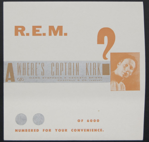R.E.M- A Where's Captain Kirk (album cover) by Bruce Licher
