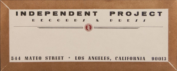 Independent Project Records and Press label by Bruce Licher