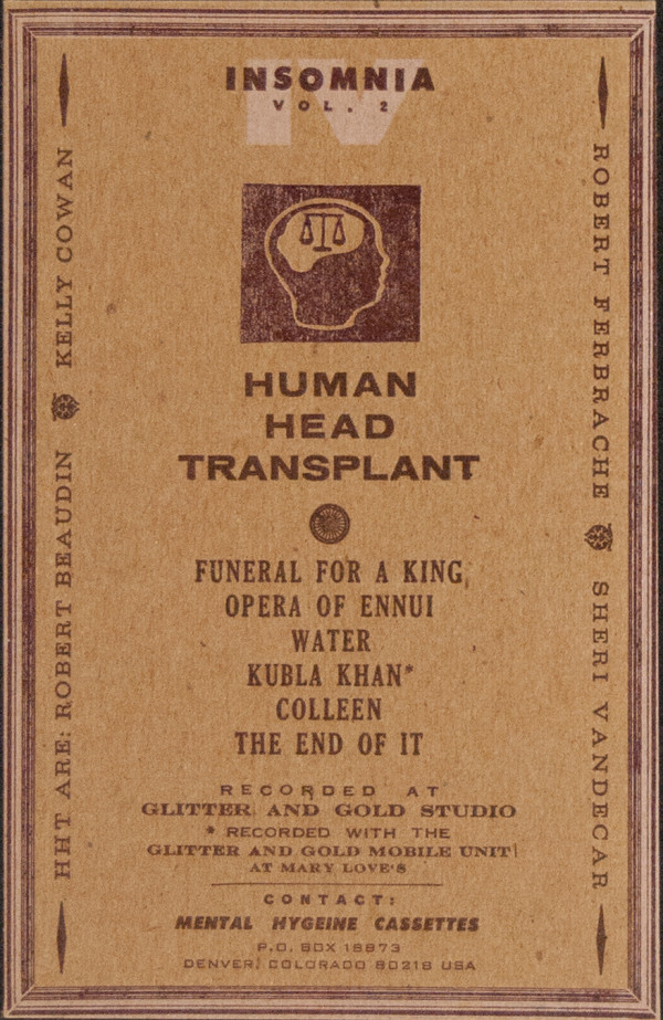 Insomnia vol. 2 Human Head Transplant by Bruce Licher