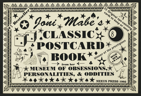 Classic Postcard Book from her Museum of Obsessions, Personalities, & Oddities by Joni Mabe