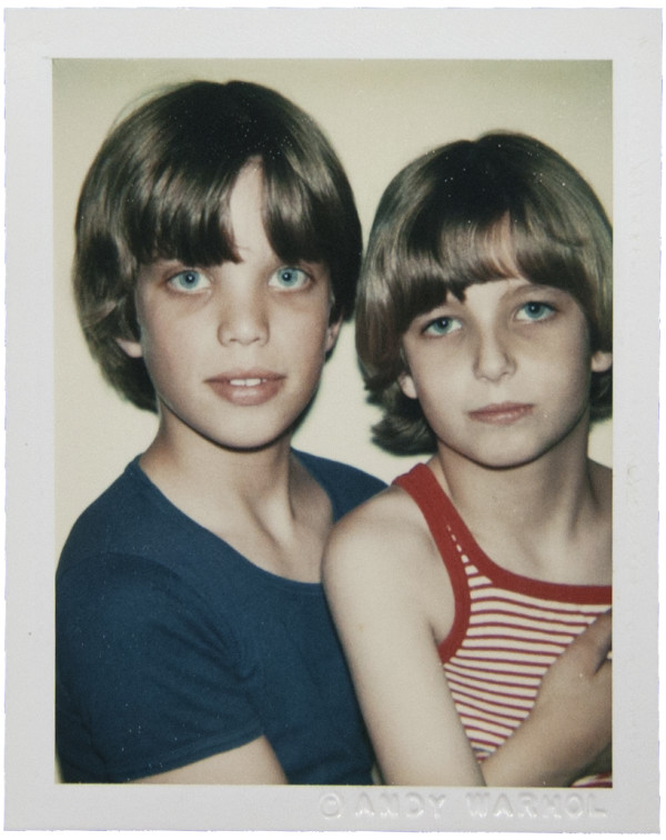 Unidentified Boys (Blue T-shirt and Colored ball) by Andy Warhol
