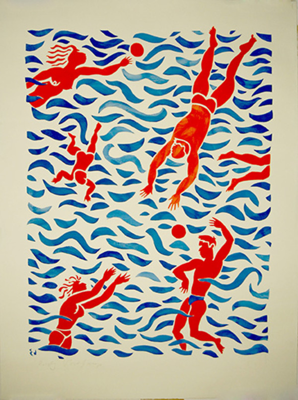 6 Swimmers by Eddy Varekamp