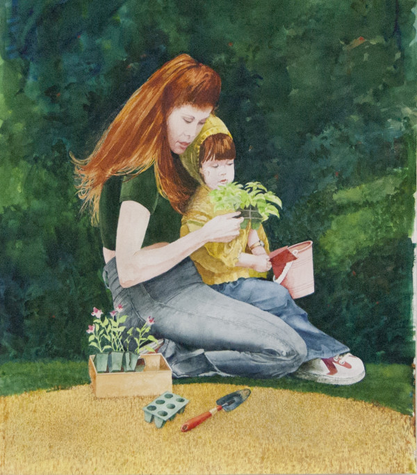 Botany Lesson #101 (Dawn Piparo and Son) by Vincent Harley Hallett