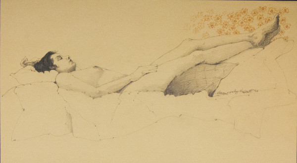Figure Portrait Nude by Vincent Harley Hallett