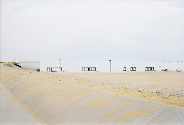 Untitled (Warehouse with sand, El Paso, Texas) by Victoria Sambunaris