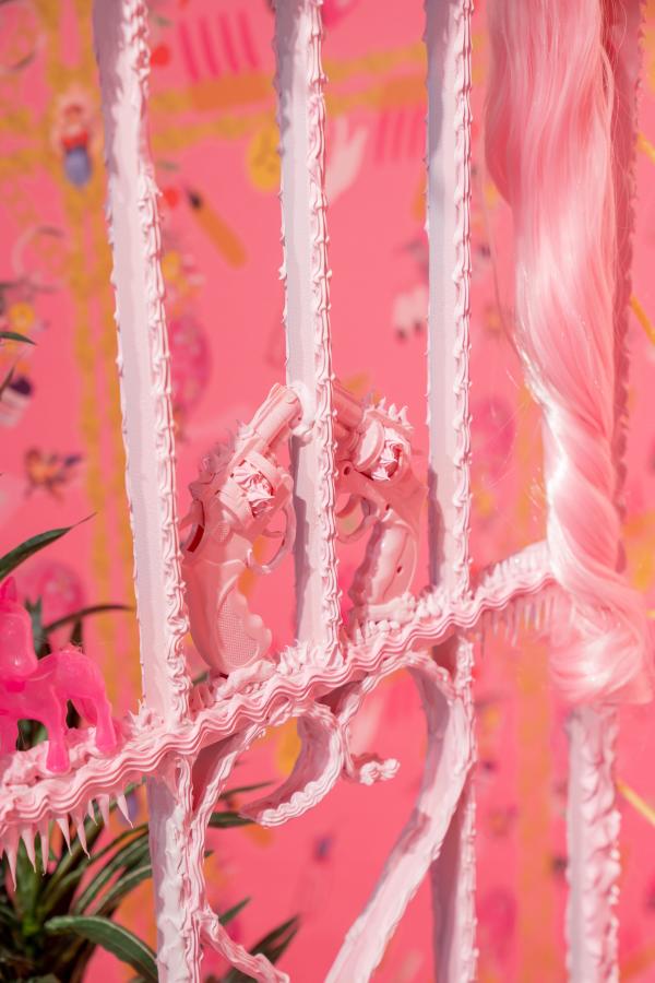 The Pink Chapel (Detail) 1 by Yvette Mayorga
