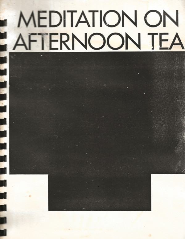 Xerox poetry book - meditation on afternoon tea