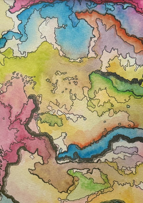 Watercolor Abstract 1 by Mari Matamoros, Image 1.