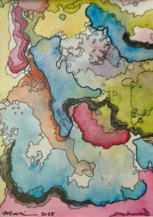 Watercolor Abstract 4 by Mari Matamoros, Image 1.