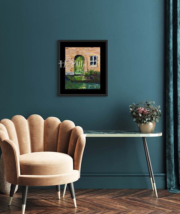 Green Door, Bruges by Heather Philp