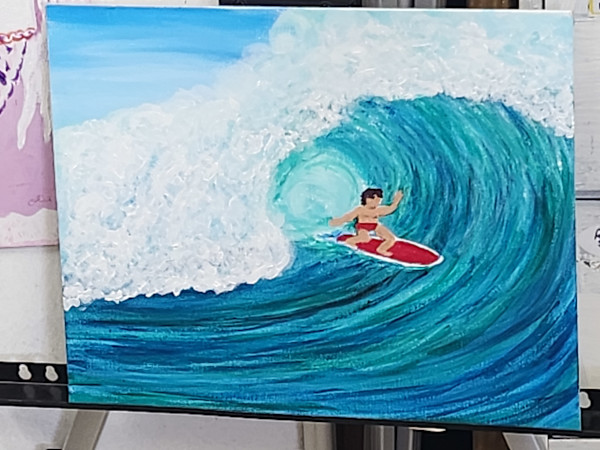 Surfer by Larry Alexis the junkart dog