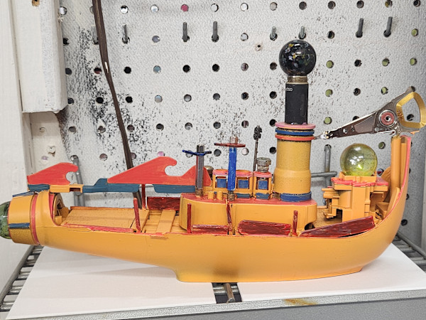 Fantasy Boat by Larry Alexis the junkart dog