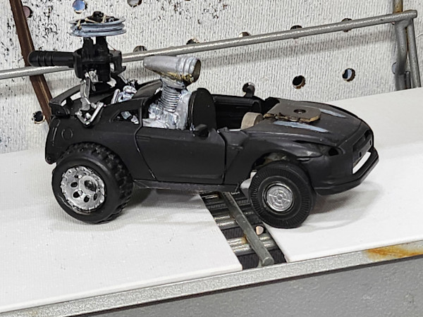 Crazy Car by Larry Alexis the junkart dog
