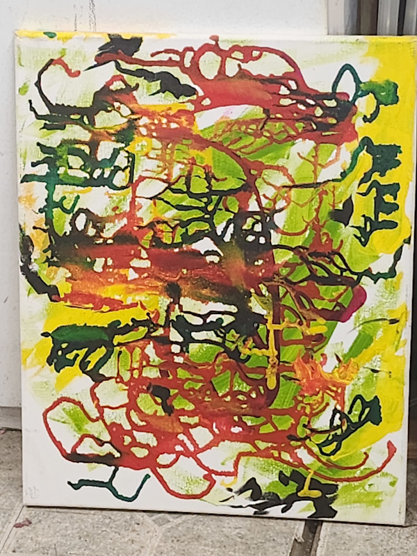 Abstract by Larry Alexis the junkart dog
