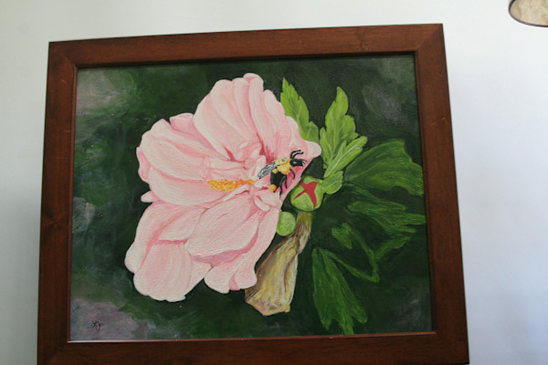 Bee on a Flower by Larry Alexis the junkart dog