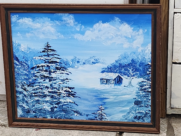 Blue Day by Larry Alexis the junkart dog