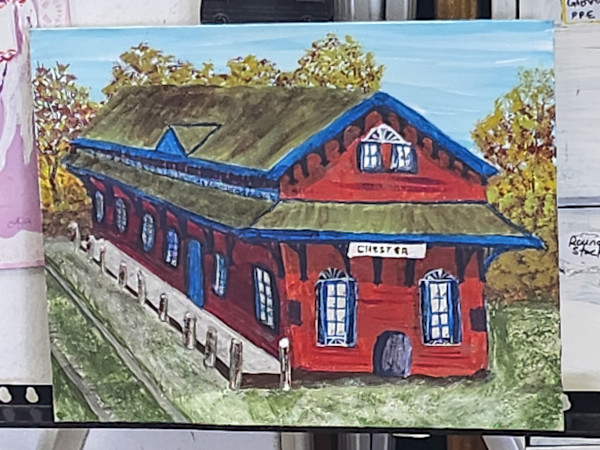 Chester Station by Larry Alexis the junkart dog