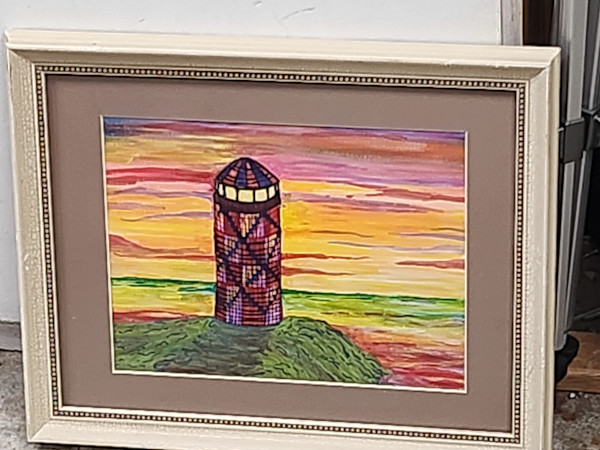 Colorful Lighthouse by Larry Alexis the junkart dog