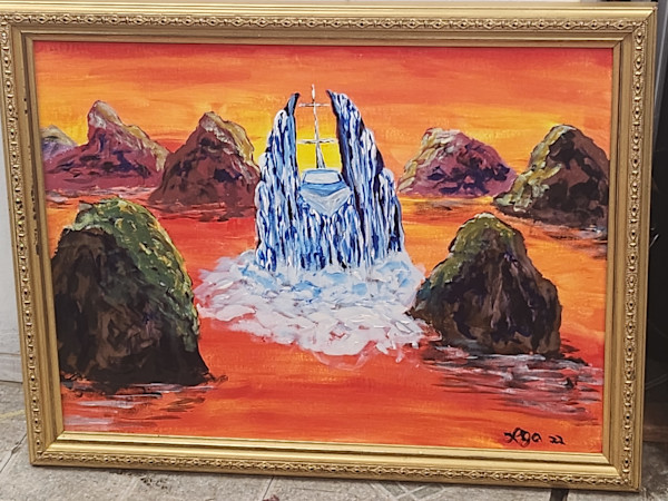Crab Cove by Larry Alexis the junkart dog