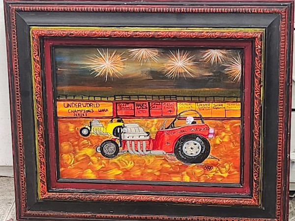 Drag Race from Hell by Larry Alexis the junkart dog