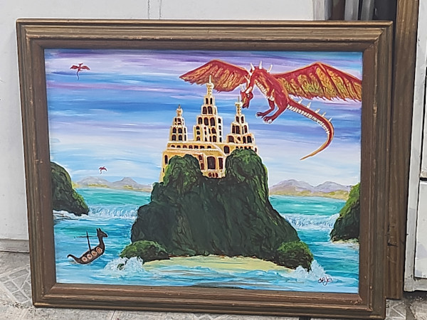 Dragons by Larry Alexis the junkart dog