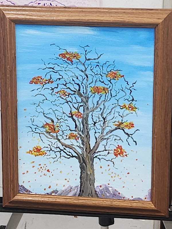 Fall Tree by Larry Alexis the junkart dog