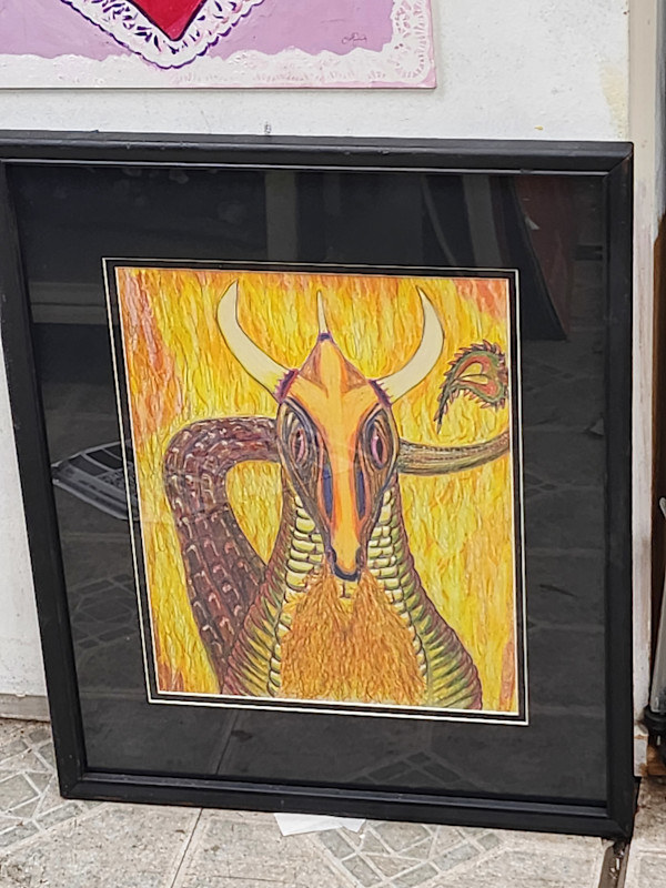 Firey Dragon by Larry Alexis the junkart dog