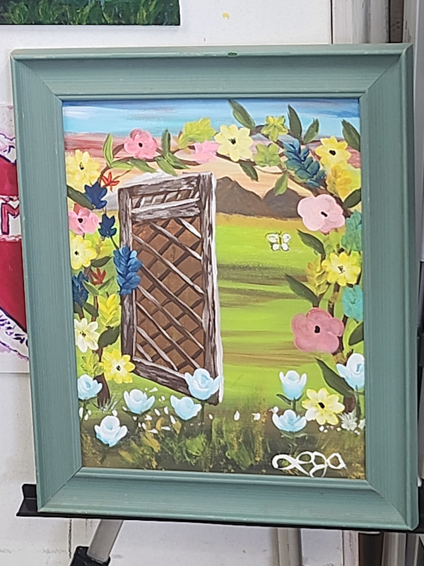 Garden Gate by Larry Alexis the junkart dog