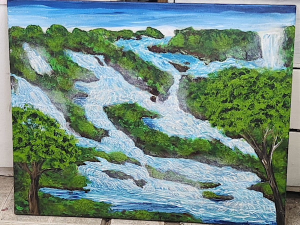 Great Falls by Larry Alexis the junkart dog