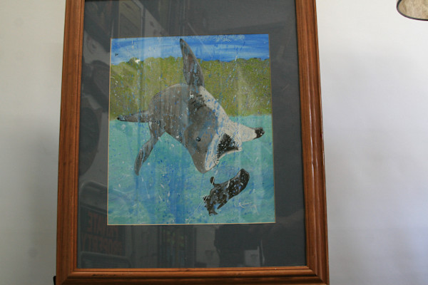 Jumping the Shark by Larry Alexis the junkart dog