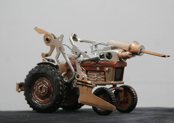 Killer Tractor by Larry Alexis the junkart dog