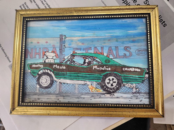 Little GTO by Larry Alexis the junkart dog
