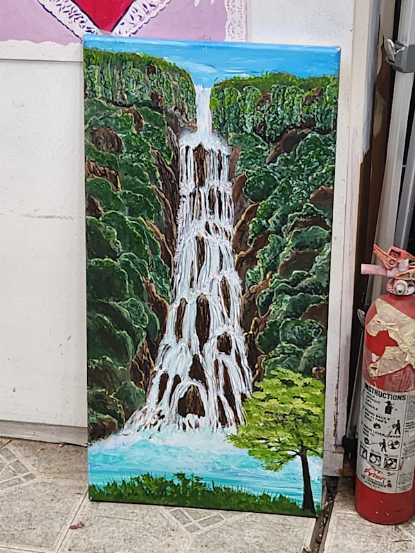 Long Falls by Larry Alexis the junkart dog