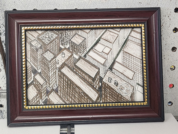 Overhead View by Larry Alexis the junkart dog