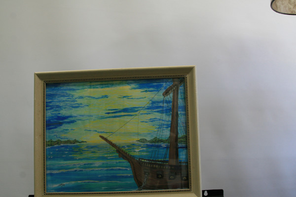 Ship at Sea by Larry Alexis the junkart dog